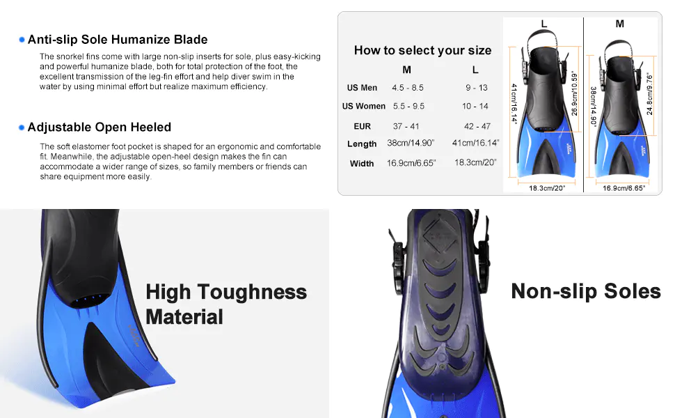 Anti Fog Diving Mask With Fins